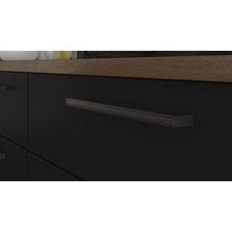 Balcão Exclusive em Aço 120cm para Cozinha Itatiaia com 2 Portas e 2 Gavetas:grafite/preto - 7