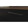Balcão Exclusive em Aço 120cm para Cozinha Itatiaia com 2 Portas e 2 Gavetas:grafite/preto - 7