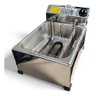Fritadeira Elétrica a Óleo 7l Profissional + Escorredor:60/inox/110v - 10