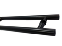Ver imagem 5 de Kit ferragens para porta de vidro blindex pivotante + puxador tubular redondo 40x30cm - Preto