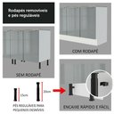 Ver imagem 7 de Cozinha Lux com Armário e Balcão 6 Portas 3 Gavetas Branco