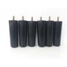 Kit Pés para Cama Box Madeira Eucalipto com 6 Unidades Preto com Altura de 12 Cm - 2