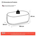 Ver imagem 4 de Puff Decorativo Orgânico Living Molly 02 Lugares Bouclê Bege - Desk Design