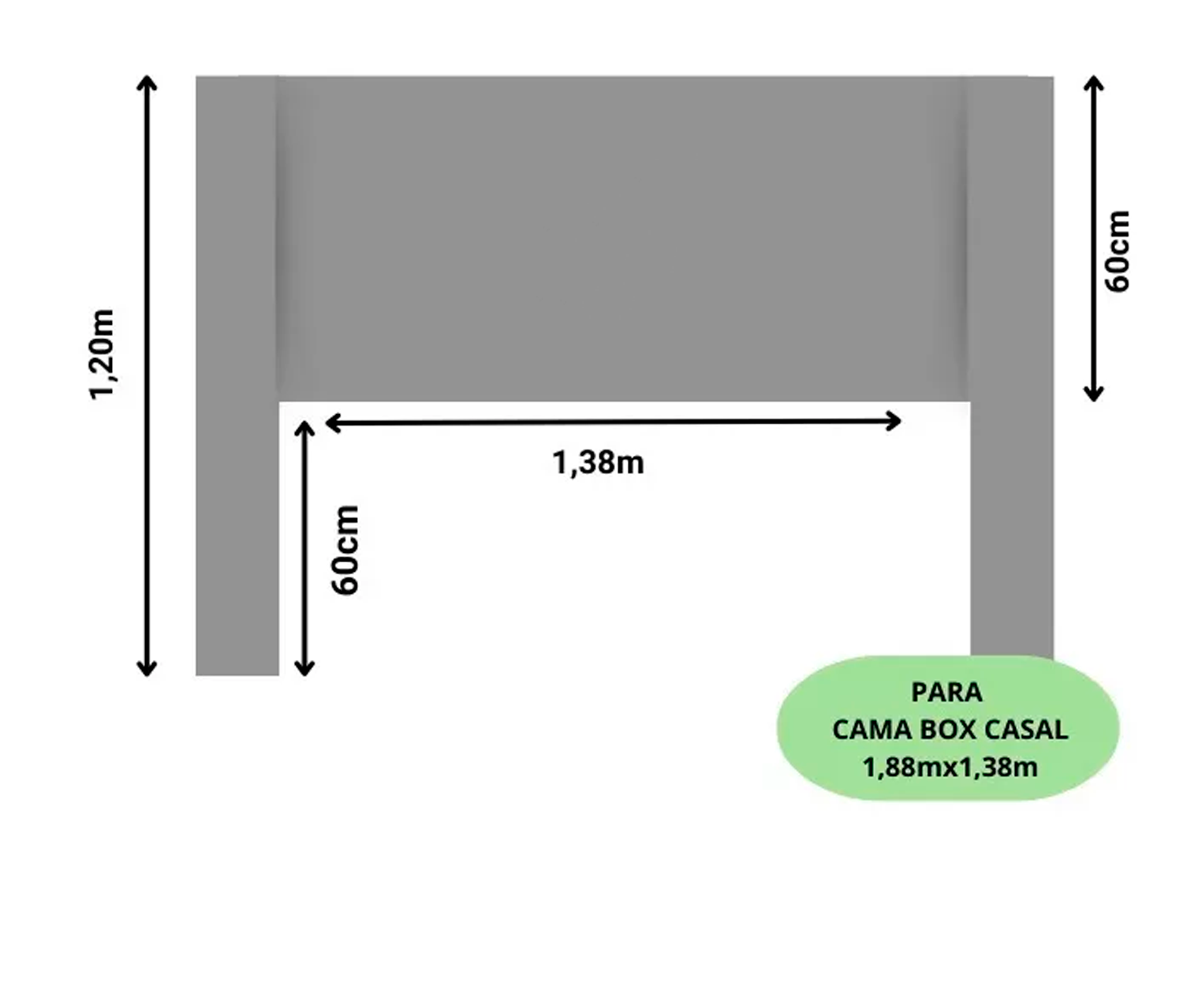 Cabeceira Estofada com Encaixe Perfeito em Sua Cama de Casal 140x120cm na Cor Cru Tecido em Linho - 4