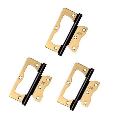 Kit 3 Dobradiça Sobrepor para Porta F.l.o 4" X 3" - Loth