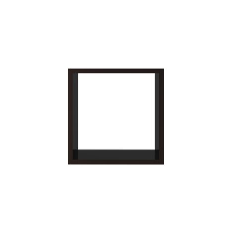 Nicho decorativo Flutuante em MDP 30X30X15 CMS NB-15-3030 - Preto