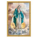 Ver imagem 1 de Quadro Nossa Senhora da Medalha Milagrosa 60x40 em Azulejos