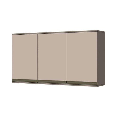Armário Aéreo Henn 3 Portas Connect C56 1,20 Cm Duna-cristal