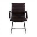 Ver imagem 2 de Kit 4 Cadeiras Escritório Interlocutor Fixa Esteirinha Corino 3301