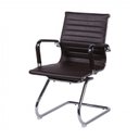 Ver imagem 3 de Kit 4 Cadeiras Escritório Interlocutor Fixa Esteirinha Corino 3301