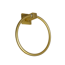 Ver imagem 1 de Porta Toalha Rosto Mãos Dourado Fosco Argola Banheiro Metal
