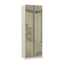 Ver imagem 1 de Guarda-roupa 2 Portas com Vidro Reflecta 80cm Prime Plus Luciane