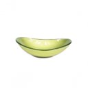 Ver imagem 1 de Cuba de Vidro Oval 47cm Verde Oliva