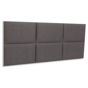 Cabeceira Casal Linho 141x60 Cama Box Modulada Retangular Chumbo