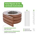 Ver imagem 2 de Painel Ripado Autocolante de EVA 2,5 Metros Urban Bronze - RPDOL 16 - MEU RODAPÉ PAINEL RIPADO 2,5M