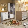 Quarto de Bebê Completo com Guarda Roupa Cômoda Berço 3 em 1 Ben  - 2