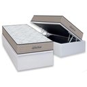 Ver imagem 5 de Cama Box Baú Queen: Colchão Espuma D45 Orthoflex Genova + Base Crc Courano White(158x198)