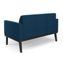 Ver imagem 7 de Sofá 2 Lugares Namoradeira Madeira Preto Marisa Bouclê Azul D03 - D’Rossi