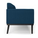 Ver imagem 6 de Sofá 2 Lugares Namoradeira Madeira Preto Marisa Bouclê Azul D03 - D’Rossi
