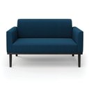 Ver imagem 5 de Sofá 2 Lugares Namoradeira Madeira Preto Marisa Bouclê Azul D03 - D’Rossi