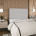 Ver imagem 2 de Cabeceira Cama Box Organica Casal 140cm Luna Suede C/frame Cinza