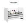 Quarto de Bebê Completo com Guarda Roupa Berço 3 em 1 e Cômoda 100% MDF Ben  - 15