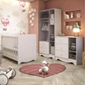 Quarto de Bebê Completo com Guarda Roupa Berço 3 em 1 e Cômoda 100% MDF Ben  - 2