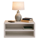 Ver imagem 1 de Mesa Lateral Suspensa Quarto Mesinha Apoio Cama Moderna - Branco