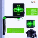 Ver imagem 6 de Nível a Laser Verde 20m 2 Linhas Profissional com Suporte