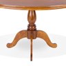 Mesa de Madeira Maciça Oval com Pés Torneados - Imbuia Glazer 135x85 - 4 Lugares - 3