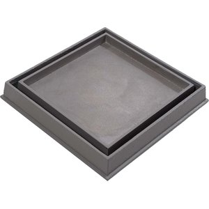 Ralo Invisível Rebaixado com Adaptador para Caixa Sifonada Alumínio Fundido 18x18 Cm:pintura Eletros