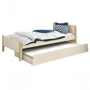 Ver imagem 1 de Cama Babá Solteiro com Auxiliar Simba Areia Fosco com Natural - Moveisaqui