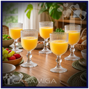 Ver imagem 5 de Conjunto 6 Taças de Vidro Stripe Clear - 280ml Class Home