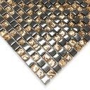 Ver imagem 5 de Pastilha de Vidro Pedra Preciosas Cobre para Cozinha 30x30cm