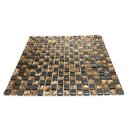 Ver imagem 3 de Pastilha de Vidro Pedra Preciosas Cobre para Cozinha 30x30cm