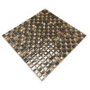 Ver imagem 4 de Pastilha de Vidro Pedra Preciosas Cobre para Cozinha 30x30cm