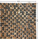 Ver imagem 6 de Pastilha de Vidro Pedra Preciosas Cobre para Cozinha 30x30cm