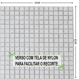 Pastilha de Vidro Pedra Preciosas Cobre para Cozinha 30x30cm - 7