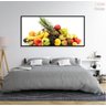 Quadro Decorativo Frutas Fundo Branco 130x60 Moldura Preta 2x2 - 5