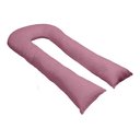 Ver imagem 1 de Fronha Para Travesseiro De Corpo Gigante De Formato U 140x70 - Rosa