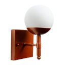 Ver imagem 3 de Arandela de Parede Luminaria Quadrado de Alumínio com Vidro Globo Branco Fosco 12cm