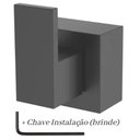 Ver imagem 4 de Kit 2 Acabamento para Registro Deca Preto Quadrado Chuveiro