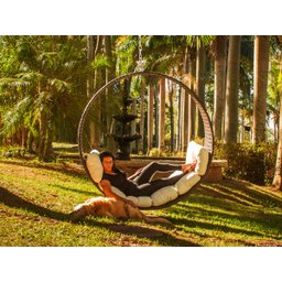 Balanço Império em Alumínio Área, Jardim, Piscina - Tabaco - 3