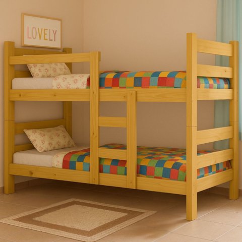 Beliche Solteiro Nemargi Madeira Maciça Resistente e Robusta