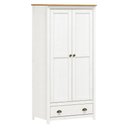 Ver imagem 1 de Guarda Roupa 2 Portas 1 Gaveta Topazio - Branco/carvalho