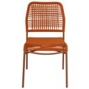 Ver imagem 5 de Kit 4 Cadeiras com Braços Empilhável Copacabana Fratini Aço Carbono Trama em Corda Náutica