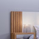 Ver imagem 3 de Cabeceira Ripada 1,65m para Cama Casal/queen Tw153 Dalla Costa - Off White com Freijó