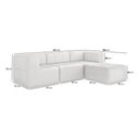 Ver imagem 4 de Sofá Modulado 4 Lugares 231cm Espuma D33 Multimóveis Cr45360 Branco