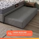 Ver imagem 5 de Bicama Box Solteiro com Auxiliar e Colchão AG65 Double Face Eclipse Madeira Cinza