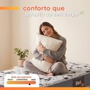 Ver imagem 2 de Bicama Box Solteiro com Auxiliar e Colchão AG65 Double Face Eclipse Madeira Cinza